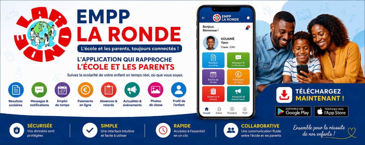 Flyer Application Mobile de l'école